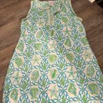Gretchen Scott Seashell design ruffle dress size L Green Size L Photo 0