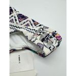 Red Carter NWT  White Lattice Hip Geo Print Swimsuit Bikini Bottom Size Medium Photo 4