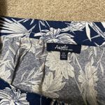 Angels Blue Floral Square Neck Short Sleeve Blouse Size 3X Photo 2