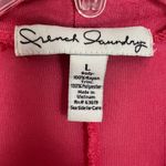 French Laundry Open Front Crochet Pink Cardigan Size L Photo 1