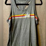 Nike Sportswear Graphic Tank Top Tee Shirt Retro Rainbow Women Size Medium Photo 0