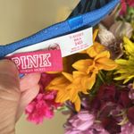 PINK - Victoria's Secret PINK T Shirt Bra Blue Zebra Print Photo 8