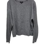 Alfani  Sequin Crewneck Sweater Grey Women’s Size Large Photo 1