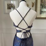 Blondie Nites Vintage 90s  Caged Back Cosmic Sparkle BodyCon Cocktail HoCo Dress Photo 7