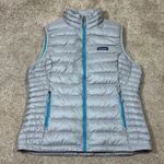 Patagonia NWT  Women’s Puffer Vest Large 800 Fill Goose  Down Gray Blue Photo 0