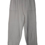 Free People Women's White Cotton Elastic Wide Leg Beach Pants Size Large L NWOT Photo 0