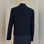 Jones Wear Black Faux Leather Trim Around Edges With Shoulder pads Sz 12… Photo 9