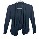 Bench Multipurpose City Clothing Black Asymmetrical Long Sleeve Open Blouse Sz S Photo 0