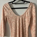 Free People  Peach And White Bodycon Dress Photo 7