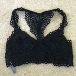Aerie  Razorback Flower Lace Black Bralette Photo 2