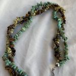 Vintage Native American Navajo Turquoise chunk Bead multi strand Necklace 21” Blue Photo 7