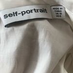 Self Portrait Self-Portrait Cotton Poplin Peplum Top Photo 2