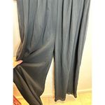 Mac Duggal Ieena for Women's 2651 Size M Black Wide Leg Jumpsuit Faux Wrap EUC Photo 6