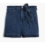 J.crew high rise paperbag jean shorts size 27 Blue Photo 1