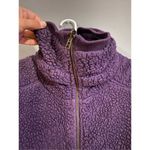 Artisans Fleece Vest Womens XL Purple Plush Sleeveless High Collared Photo 4