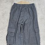 Mango MNG Wide Leg Cargo Pockets Knitted Pants Pull On in Dark Heather Grey S Photo 8