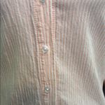 Hippie Rose  Cream & peach 🍑 Button Down Shirt w/ Collar Photo 3