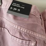 Mossimo Supply Co Mossimo Boyfriend Distressed Crop Pink Jeans Photo 5