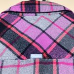 Columbia Women’s Plaid Flannel Pink Gray Black Button-Up Long Sleeve Shirt Photo 6