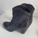 Sesto Meucci Sleek Western Zip Style Charcoal Weave Granny Ankle boots Booties 6 Photo 6