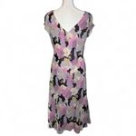 Ann Taylor Vintage Y2K Sz 6 Chiffon Floral Flowy Slip Dress 100% Silk Romantic Photo 5