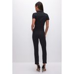 Good American NWT  Fit For Success Petite Black Denim Jumpsuit Size Medium Photo 11
