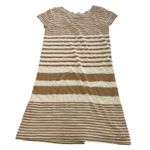 Maeve Dress Womens X Small Tan White‎ Haven Stripe Shift Cotton Anthropologie Size XS Photo 3