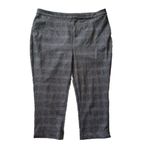 Modcloth plaid high rise crop pants GRAY SIZE 18 Photo 1