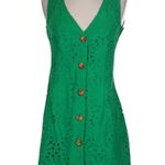 ANDIE The Navarino Dress in Eyelet Emerald Green S NWT Photo 1