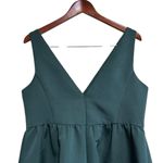 Amsale Jacqueline Gown Formal Dress Size 14 Hunter Green V Photo 3