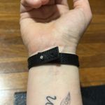 Inspirational Black Faux Leather Bracelet Photo 1