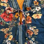 Farm Rio  RARE Boho Floral Bell Sleeved Blouse Size M Photo 3