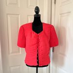 Talbots  Vintage Coral Short Sleeve Jacket Blouse Photo 1