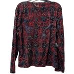 Ralph Lauren LAUREN  Black Label Women’s XL Paisley Printed Long Sleeve Shirt Photo 1