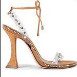 Schutz RHEA SANDAL HONEY BEIGE CRYSTAL STRAPPY HEELS SHOES 8 Photo 0