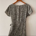Cupcakes & cashmere leopard print wrap dress M Black Size M Photo 5