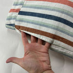 a.n.a. Earth Tone Striped Linen Blend Wide Leg Cropped Pant M Size M Photo 2