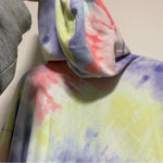 Nike  Semi-Cropped Tie Dye Hoodie Sweatshirt Photo 7