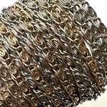 Gold and silver tone multi strand chain bracelet Photo 1