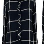 Tolani Collection Plaid Flannel Shirt Printed Back Black Size XS Photo 0