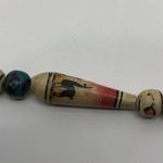 Australian Aboriginal Hand Painted Beaded Necklace Art Jewelry *2 beads chipped Photo 5