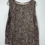 Jones New York COTTON ABSTRACT DESIGN TANK TOP 1X Photo 0