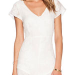 For Love & Lemons | White Pina Colada Floral Romper Size small Photo 0