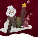 Vintage Women's Size 3X Ugly Christmas Fleece Cardigan Sweater Pockets Red Photo 6