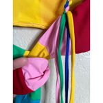Paper London Sunshine Bikini Top Rainbow Stripe Womans Medium Photo 8