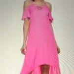Jennifer Lopez Pink Cold Shoulder high low Dress NwT Photo 1