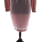 Leslie Fay Vintage Plus Size Pink and White Polka Dot Dress Photo 11