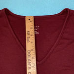 A New Day v-neck short sleeve soft stretchy burgundy wine t-shirt NEW size XL Photo 7