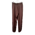 PIPPA THE LABEL Leyla Satin‎ Slim Pant Brown NWT XS Photo 3