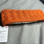 Lululemon Chevron Knit Ear Warmer NWT Canyon Orange (One Size) Photo 1